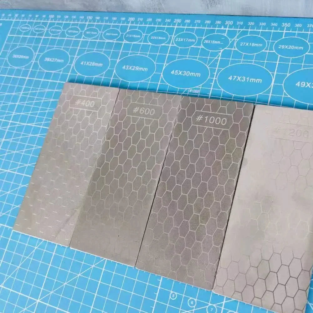 Decorbites™ Diamant-Messer-Schärfset: Professioneller Wetzstein & Schärfstein-Streifen