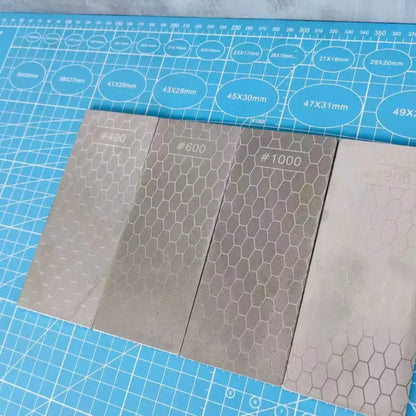 Decorbites™ Diamant-Messer-Schärfset: Professioneller Wetzstein & Schärfstein-Streifen