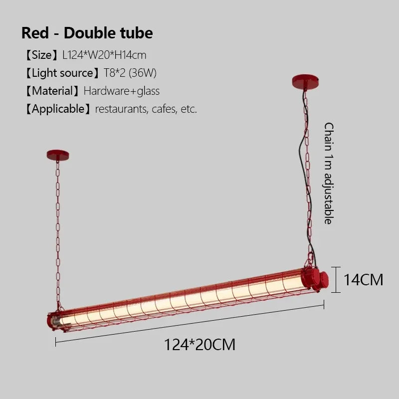 Retro Linear Glass Pendant Light In Polished Chrome