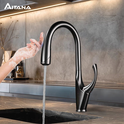 Pull Out Kitchen Faucet – Touch Control Brass Mixer Tap