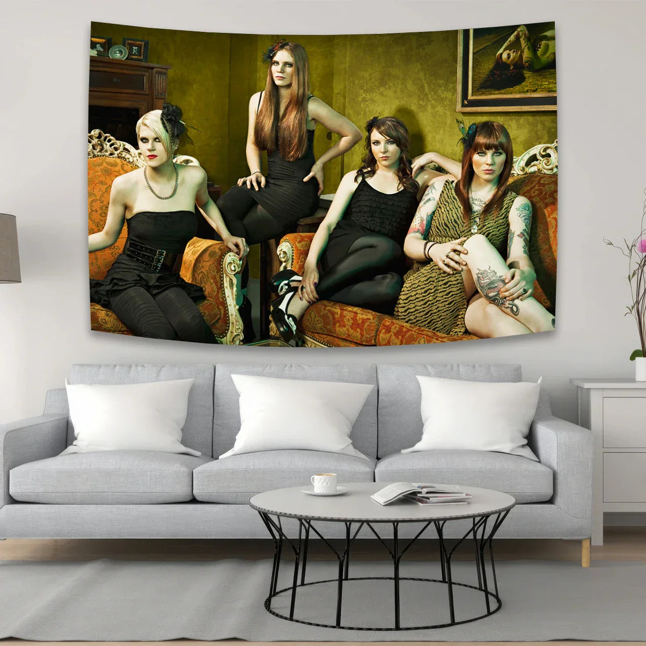 DecorBites™ Kitties Tapestry Wall Art Poster for Music Lovers & Boho Home Decor