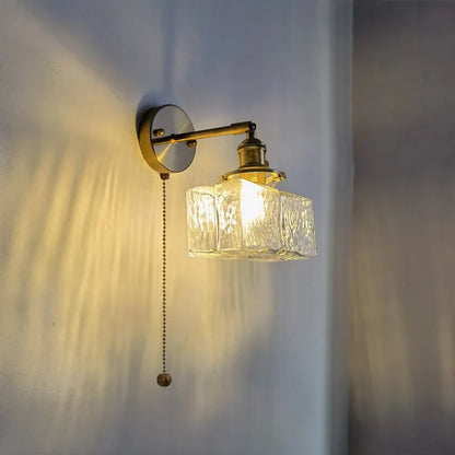 DecorBites™ Glass Copper LED Wall Lamp Modern Corridor Bedside Light