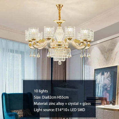 Decorbites™ Kristall-Deckenleuchter: Moderner europäischer Stil, hochwertiger Luxus für Wohnzimmer, Esszimmer