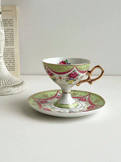 Decorbites™ Court Style Latte- & Cappuccino-Tassen-Set mit Untertasse, Teetassen-Set