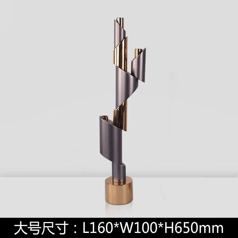 DecorBites™ Geometric Helical Pipe Candle Holder for Home Decor and Centerpieces
