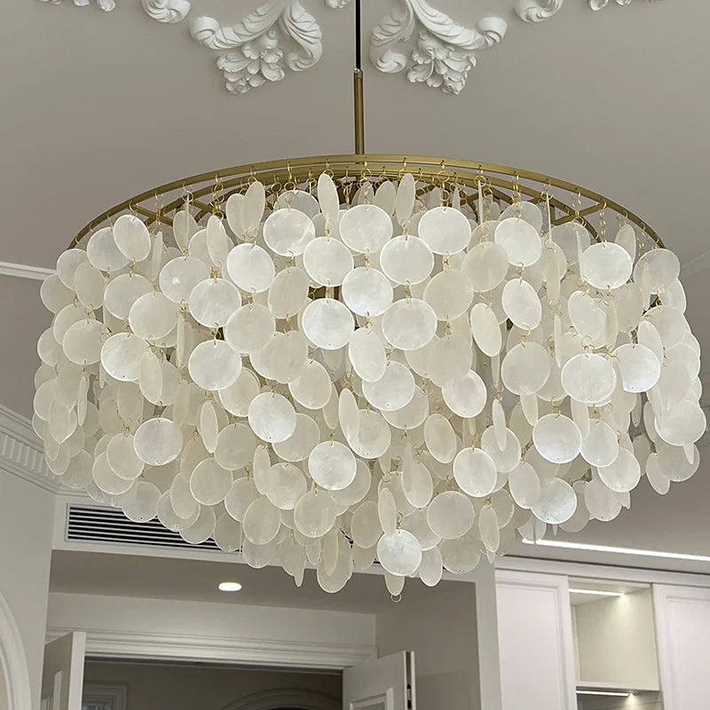 Decorbites™ Äolische Glocken Muschel-Lüster für mediterranes Wohnzimmer, Geschäft, Bar und Restaurant