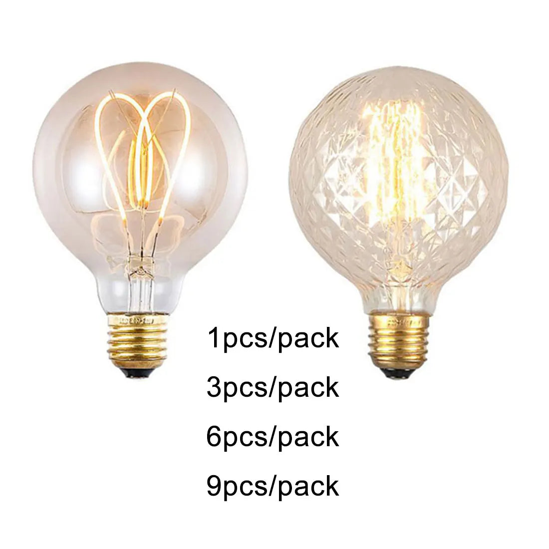 Decorbites™ Dimmbare 4W LED-Glühbirne Edison E27 G95 Retro-Filament Vintage-Lampe