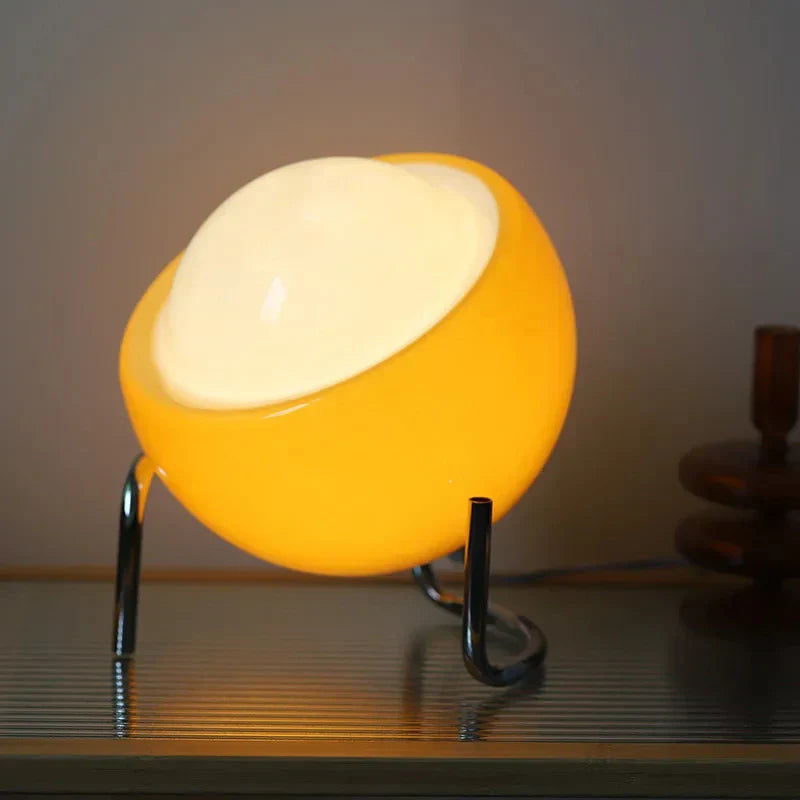 Decorbites™ Glas-Tischleuchte: Nordische LED-Retro-Nachtlampe für Schlafzimmer und Wohnzimmer