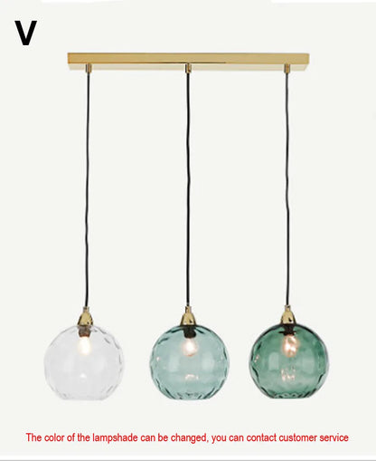 Decorbites™ Glas-Kugelluster-Hängeleuchten - Modernes nordisches Design für Küche, Schlafzimmer oder Restaurant