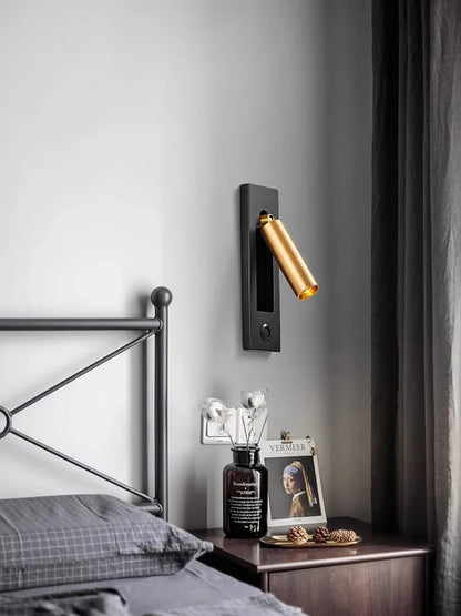 Decorbites™ LED-Wandleuchte mit Schalter, USB-Anschluss, drehbar – Leselampe für das Schlafzimmer