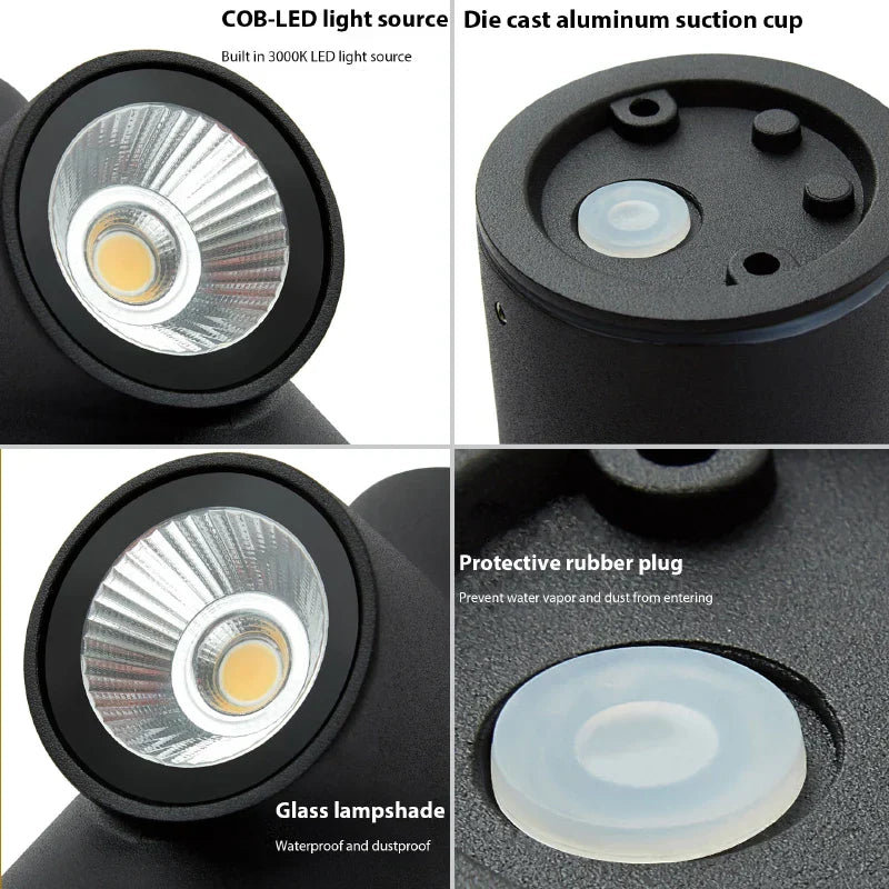 Decorbites™ LED Wandlampe: Aluminium Kreative Innen- und Außenleuchte für Wohnzimmer Badezimmer