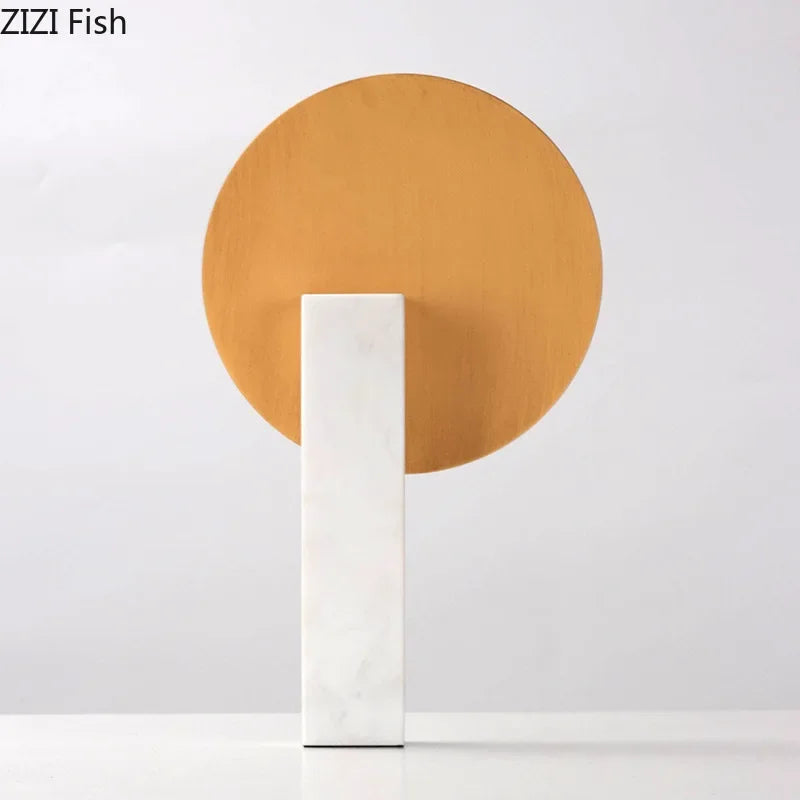 DecorBites™ Geometric Windmill Abstract Crafts Marble Base Desk Decoration Elegance