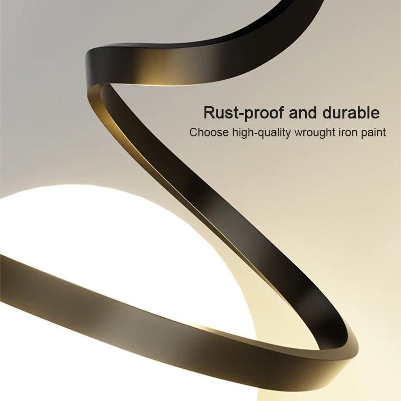 Nordic Glass Ball Pendant Light in Iron Finish