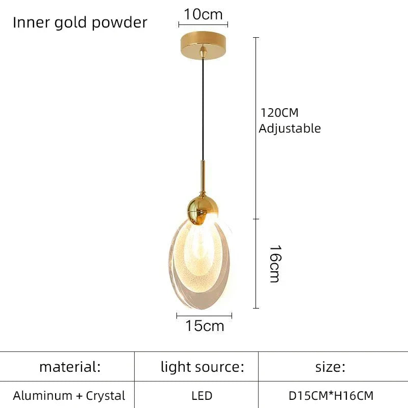 DecorBites™ Crystal LED Chandelier for Dining Room Decor & Kitchen Island Lighting