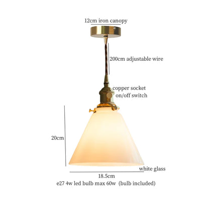 DecorBites™ Green Glass LED Pendant Light for Home Decor and Cafe Lighting