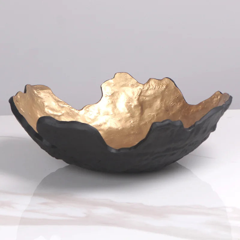 Gold Resin Fruit Tray
