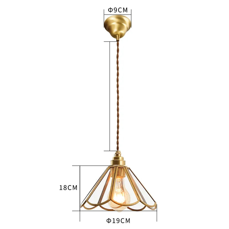 Decorbites™ Glas-LED-Hängeleuchte: Moderne Kupfer-Nordische Innenbeleuchtung für Zuhause, Café, Schlafzimmer & Wohnzimmer