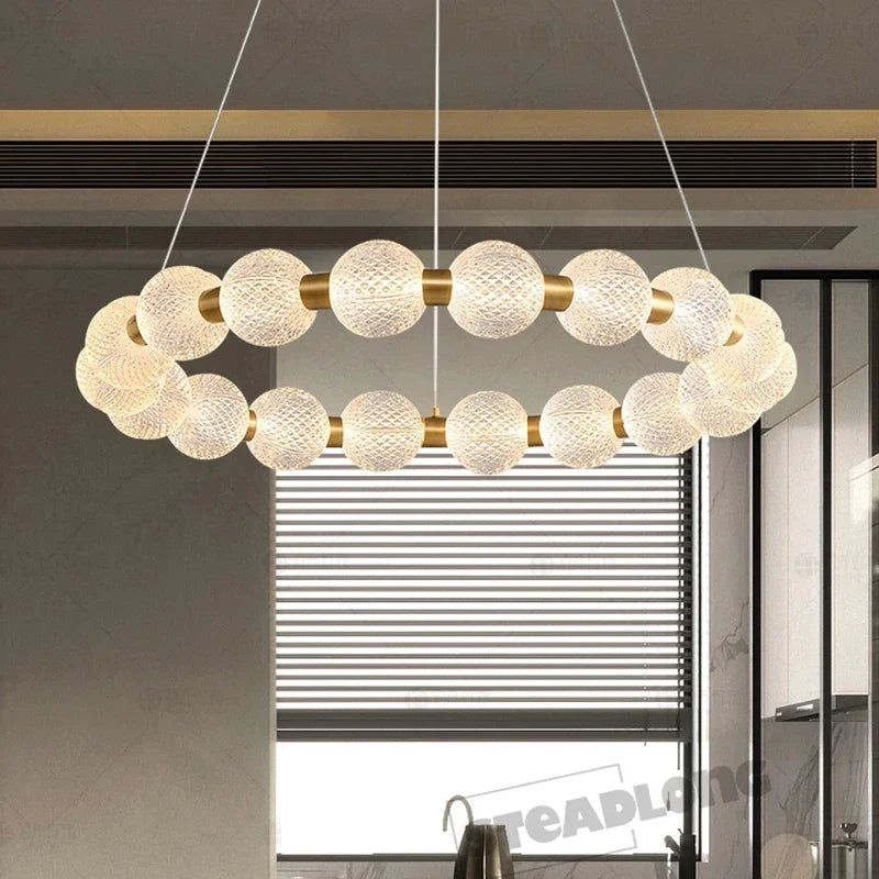 Decorbites™ Glasball-LED-Deckenleuchter: Moderne Pendelleuchte für Wohnzimmer und Schlafzimmer
