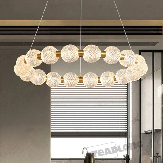Decorbites™ Glas-Kugeln-LED-Hängelampe für Wohnzimmer & Schlafzimmer