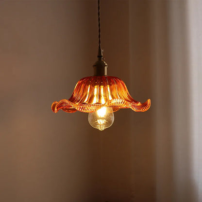 DecorBites™ Green Stripe Glass Pendant Lamp Fixture for Home Decor & Kitchen Lighting