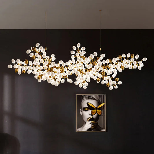 Decorbites™ Goldene Trauben-Kronleuchter-Glas-Pendant-Lampen für Wohnzimmer & Esszimmer