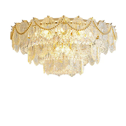 Decorbites™ Gold Perlenanhänger-Kronleuchter – Dekoration für Wohnzimmer & Schlafzimmer