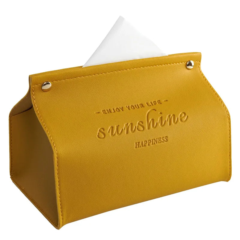 Leather Nordic Tissue Holder