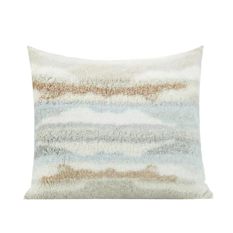DecorBites™ Galaxy Inspired Jupiter Nebula Square Cushion Covers in Coffee Blue Gradient