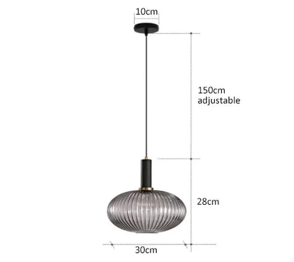 Decorbites™ Bunte Glasanhängerleuchten Wohnzimmer Nachttischlampe LED Hängelampe