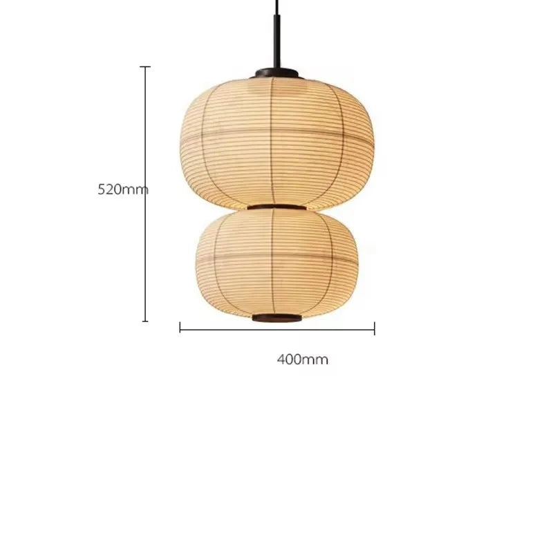 Decorbites™ Japanisches Wabi-Sabi-Stoff-Pendant-Licht: Traditionelle und kreative Beleuchtung für das Esszimmer