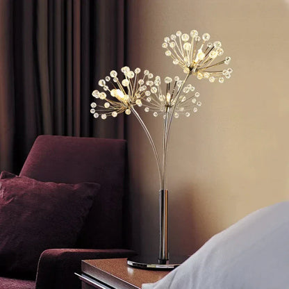 DecorBites™ Crystal Dandelion LED Floor Lamp for Living Room Bedroom Decor