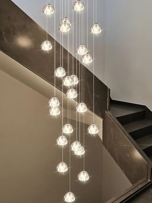 Decorbites™ Kristall-LED-Deckenleuchter: Moderne Spirallampe für Küchen, Treppenhäuser und Heimdekoration