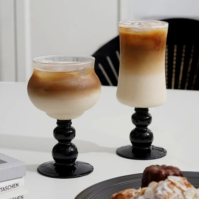 Decorbites™ 400ml Kelchglas Kaffeetasse Trinkgefäß Teetasse Hitzebeständiger Wasserglas.