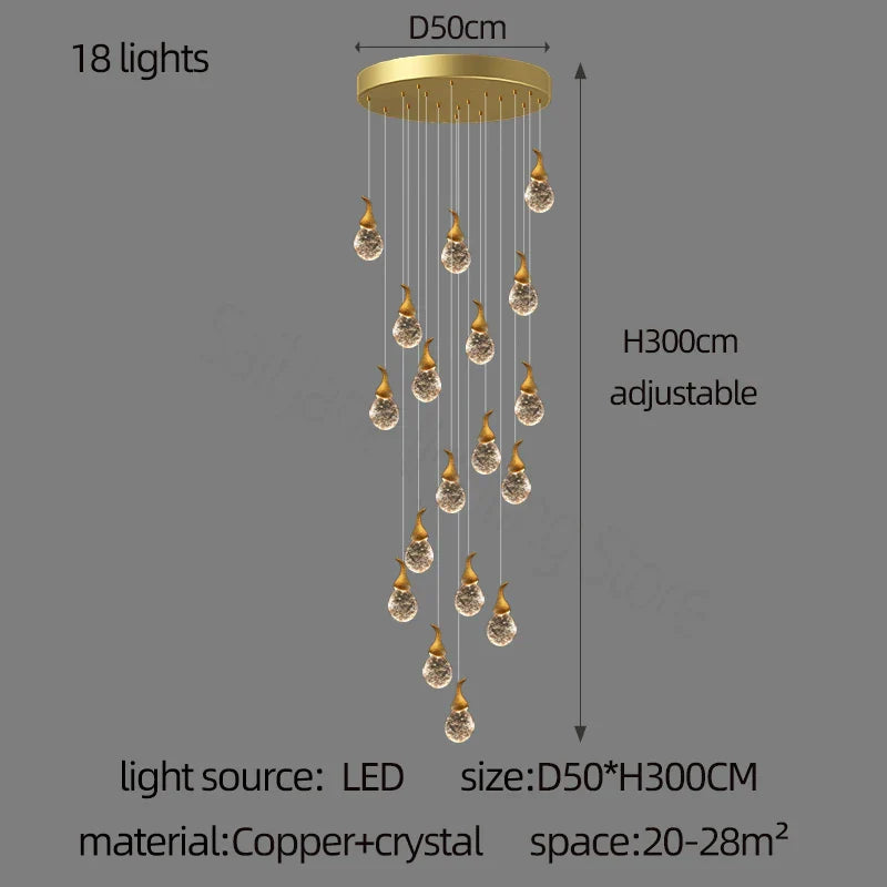Crystal Gourd Chandelier