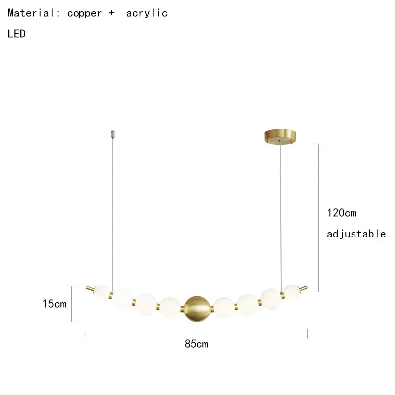 Decorbites™ Acryl-LED-Kronleuchter: Moderne Pendelleuchte für das Wohnzimmer