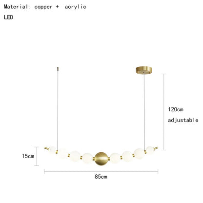 Decorbites™ Acryl-LED-Kronleuchter: Moderne Pendelleuchte für das Wohnzimmer