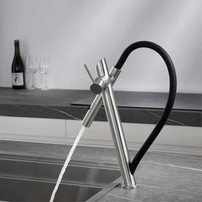 Kitchen Faucet Black Pull-Out Design