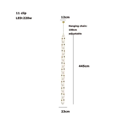 Decorbites™ Kristall-Goldkette-Hängelampe Deckenleuchte für die Hausdekoration