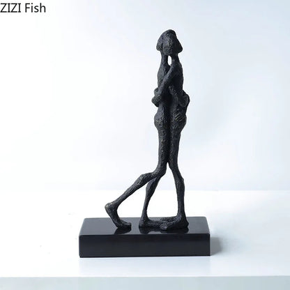 DecorBites™ Abstract Lovers Sculpture Desk Ornament Home Decor Aesthetic Figure