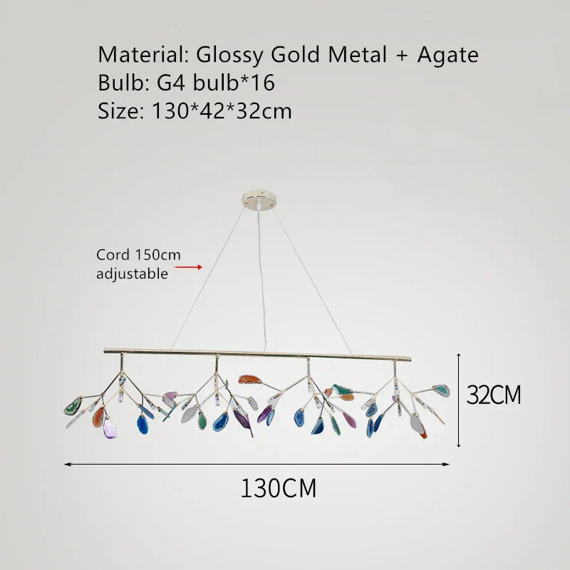 Decorbites™ Achats-Lampenboden | Buntes Art-Deco-Design | G4-Birnen | Goldmetall