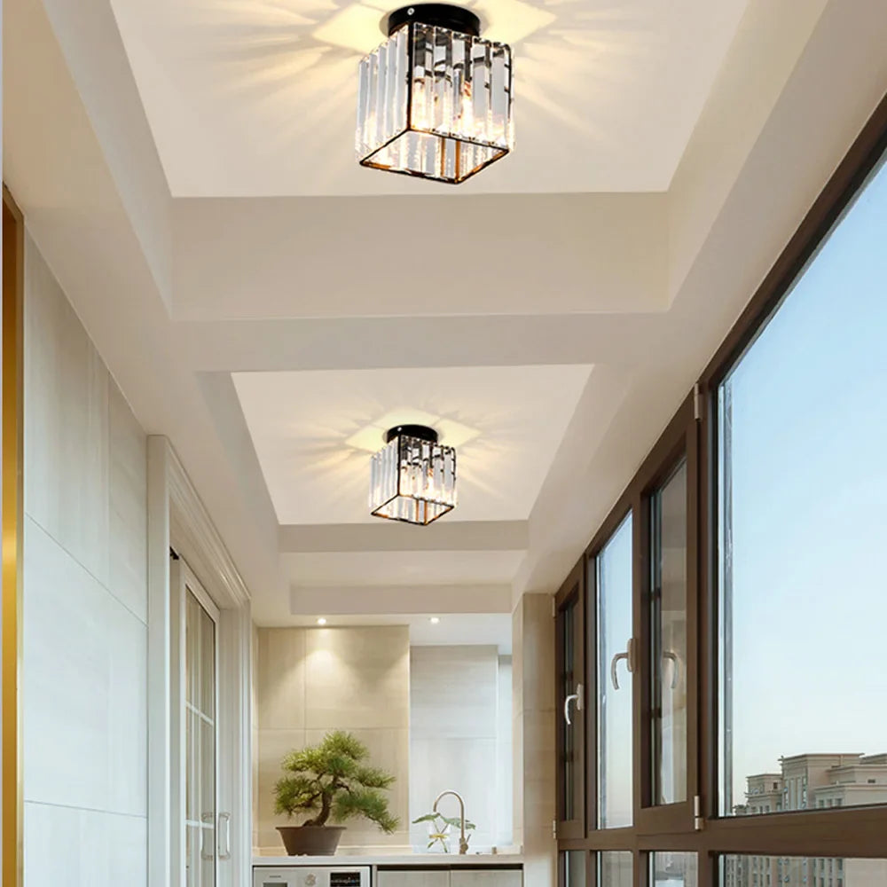 DecorBites™ Crystal Mini Ceiling Lights for Elegant Living Spaces