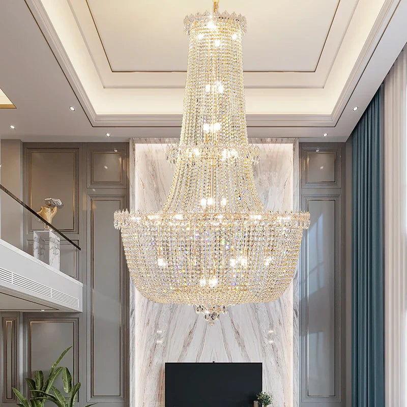 Decorbites™ Kristall-Duplex-Kronleuchter: Neues Lichtluxus-Modernes Design für Wohnzimmer & Halle