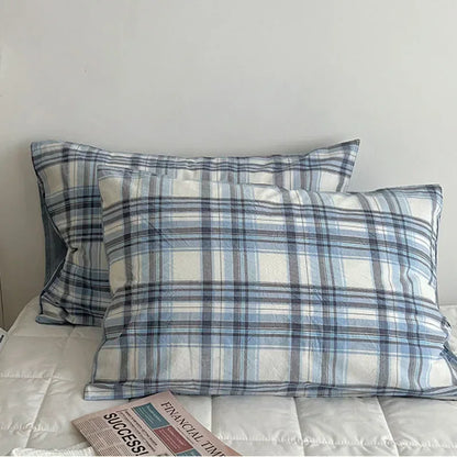 Decorbites™ Japanischer Stil Baumwollbedrucktes 4-teiliges Bettwäsche-Set mit beidseitigem Design