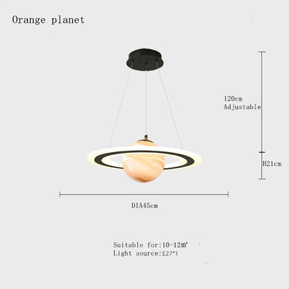 Decorbites™ LED-Acrylic-Planet-Hängeleuchte: Sternleuchter für Kinderzimmer, Wohnzimmer und Schlafzimmer
