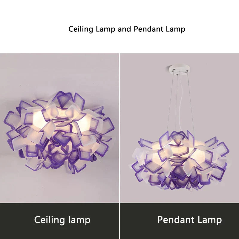 DecorBites™ LED Flower Ceiling Pendant Lamp for Living Room Bedroom