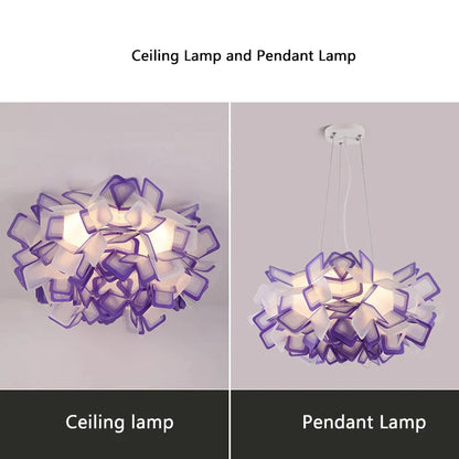 DecorBites™ LED Flower Ceiling Pendant Lamp for Living Room Bedroom