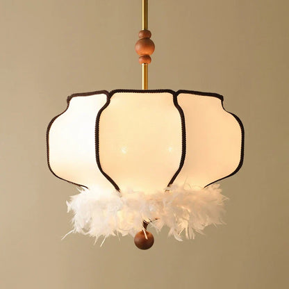 Decorbites™ Französisches Vintage-Stoff-Leuchter-Pendant-Lampe – LED-Hängeleuchte für Zuhause und Restaurant