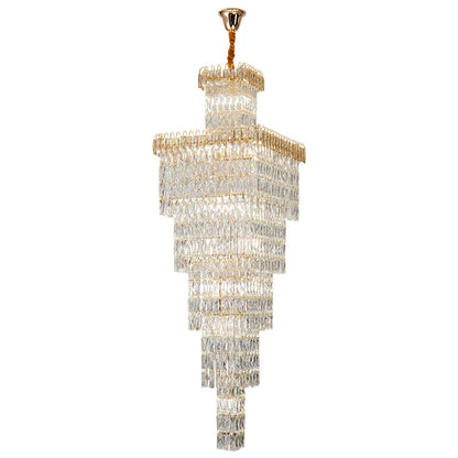 Decorbites™ Kristall-Hohlkristall-Treppen-Chandelier für Duplex-Villa und Hotel-Lobby