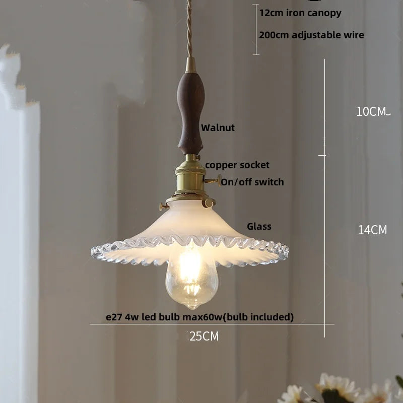 DecorBites™ Iron Lampshade LED Pendant Lights, Adjustable Modern Hang Lamp