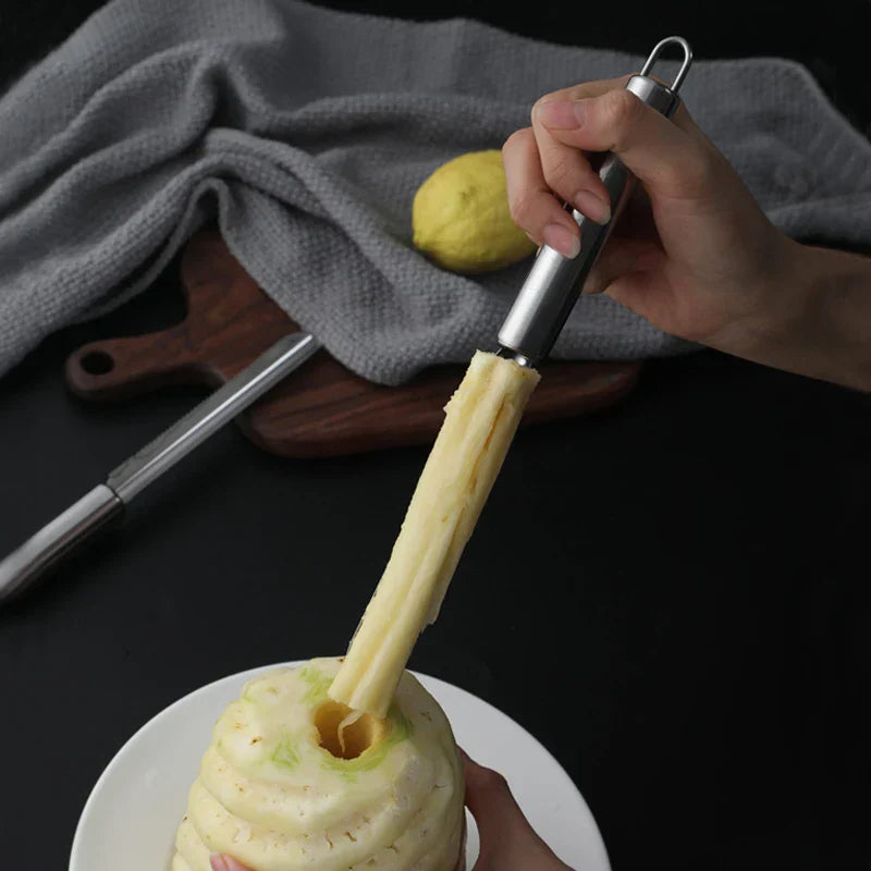 Decorbites™ Obstentkerner & Scheibenmesser Kombination - Edelstahl Rutschfester Schäler & Schaufel